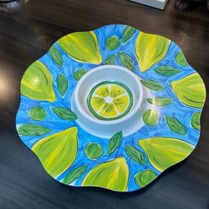 Melamine Fruit serving scallops dish